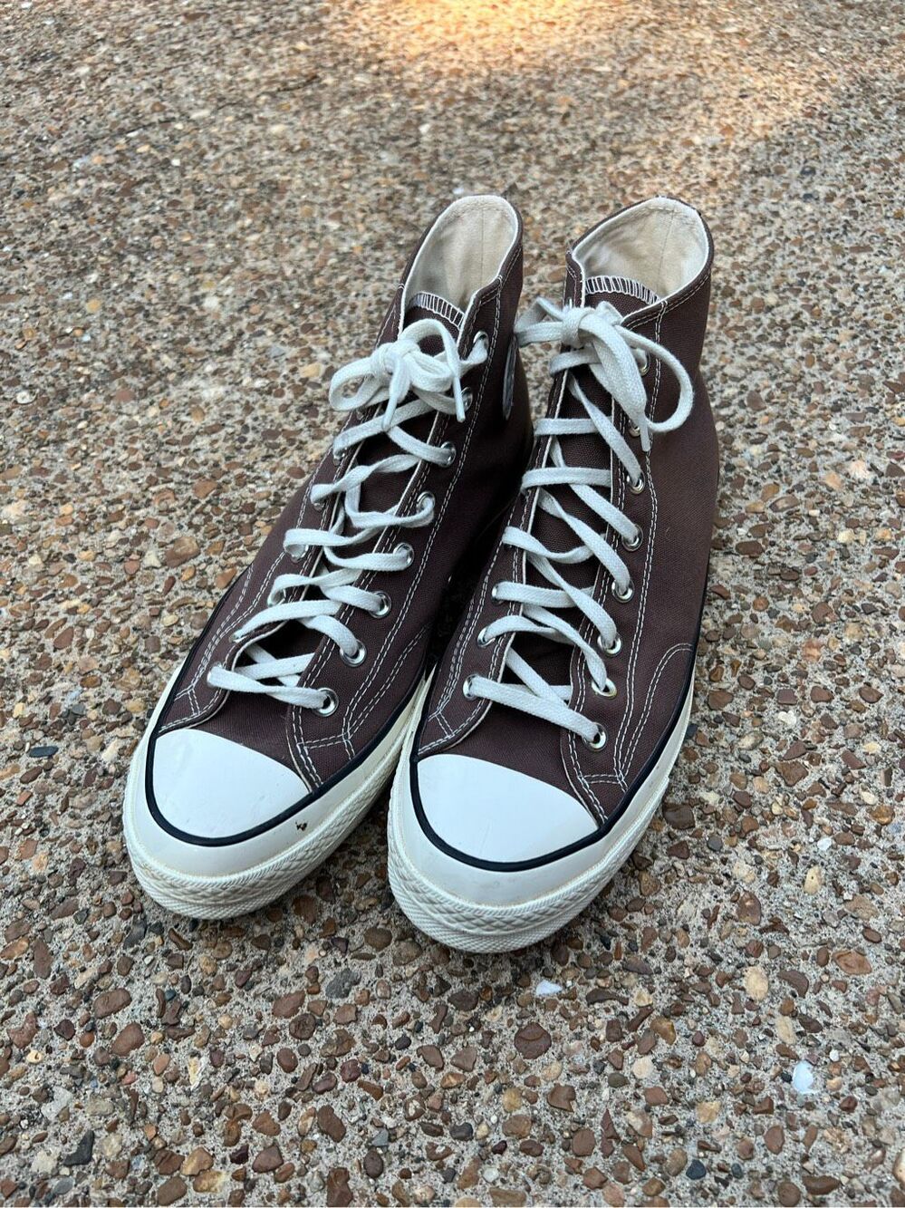 Brown Chuck Taylor All Star Converse Running Shoes high top mens 9.5 womens 11.5